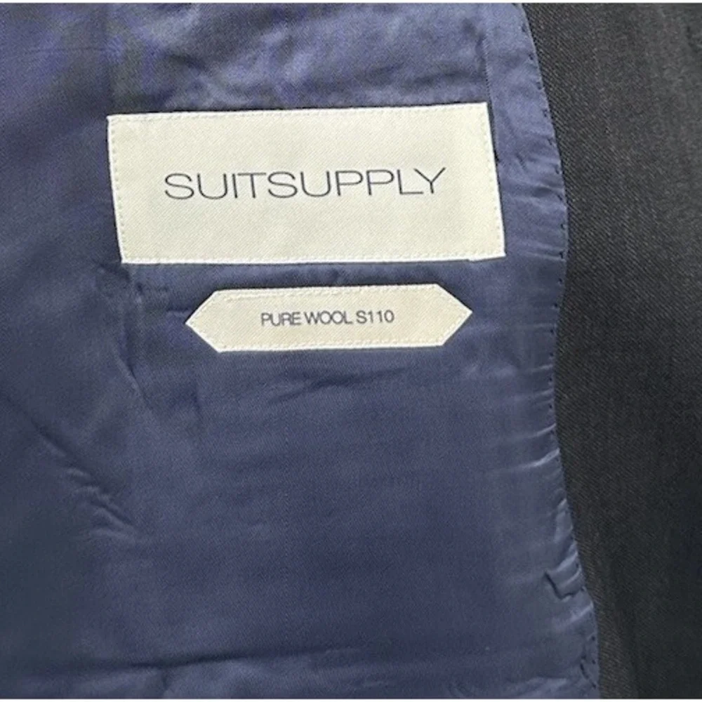 Suitsupply Gray Napoli Zignone Super 110s Wool Sportcoat 48R P5225MI